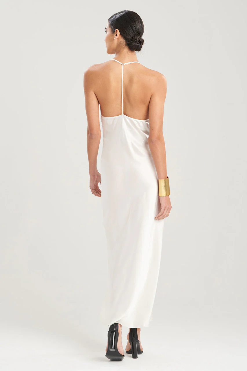 Key Essentials Silk T-Back Slip Dress - Image 2