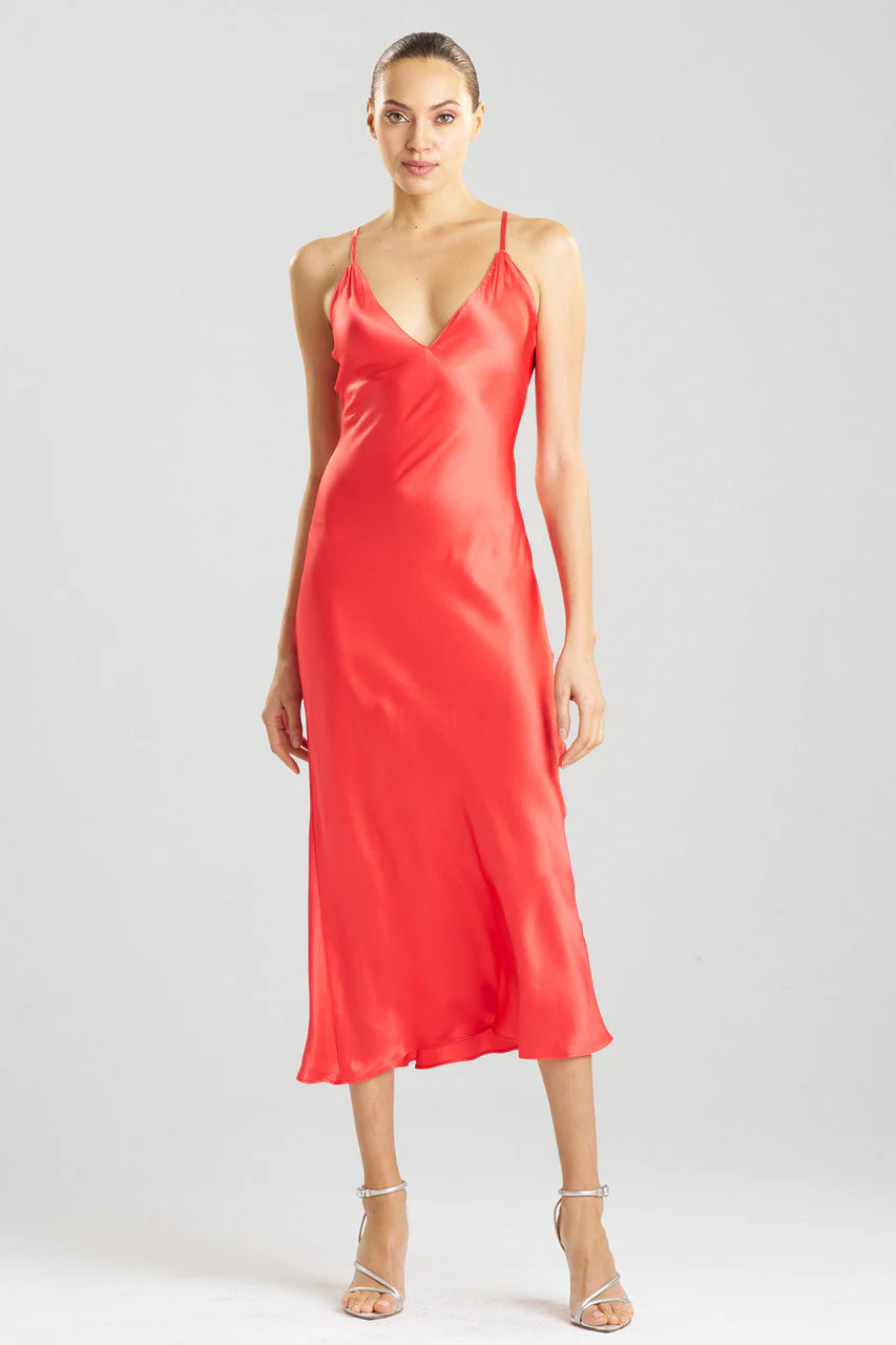 Key Essentials V-neck Silk Gown