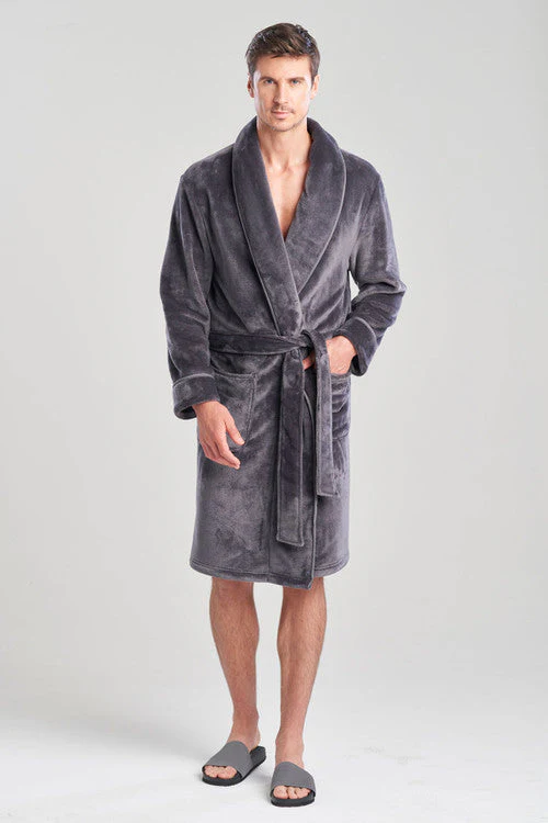 Kinhin Cozy Fleece Piped Collar Robe