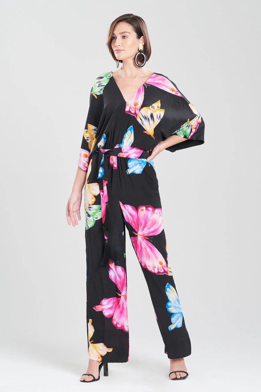 Kyoko Butterfly Beaded Jumpsuit
