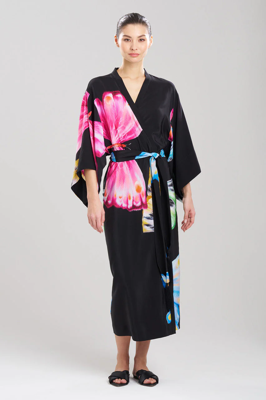 Kyoko Butterfly Tassel Silk Robe - Image 2