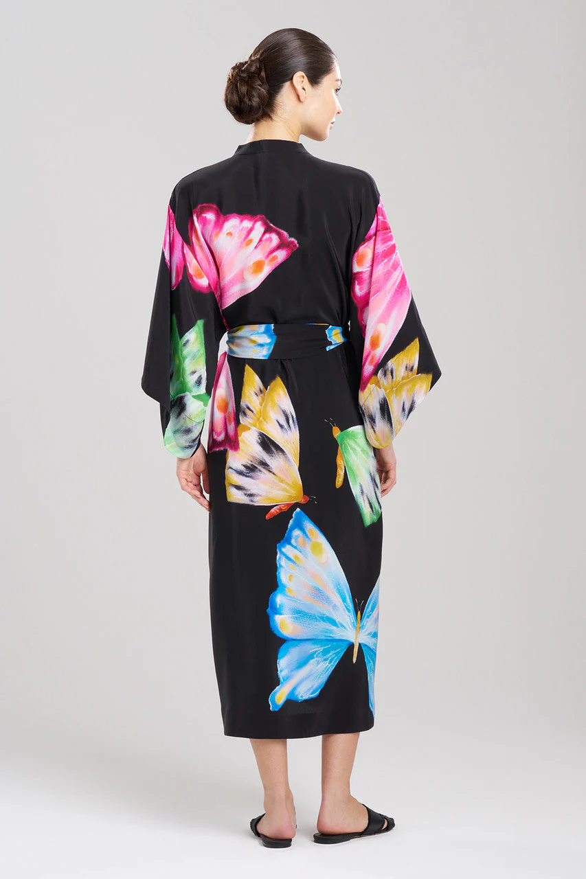 Kyoko Butterfly Tassel Silk Robe - Image 3