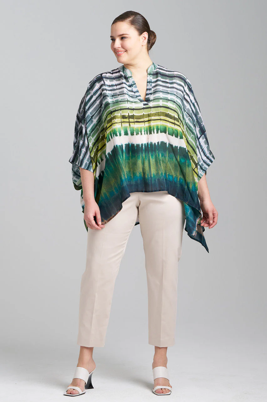 Lana Printed Obi Silk Caftan Top - Image 4