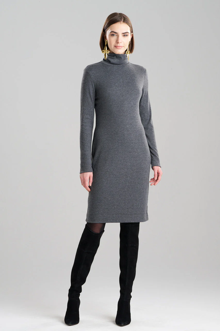 Layering Jersey Turtleneck Dress