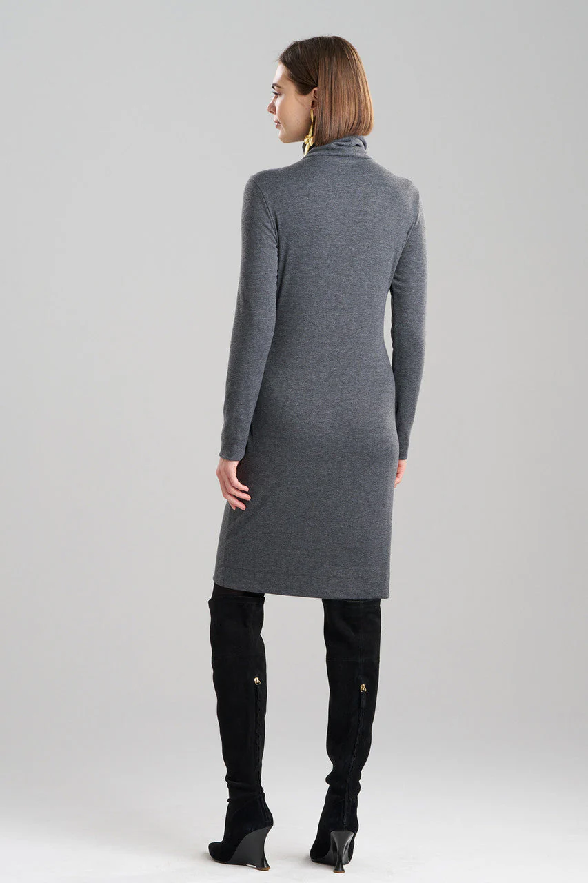 Layering Jersey Turtleneck Dress - Image 2