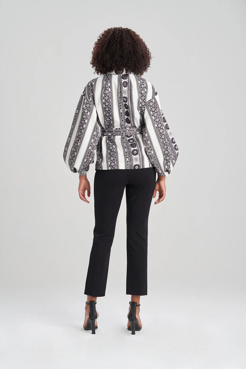 Le Souk Jacquard Belted Topper - Image 2