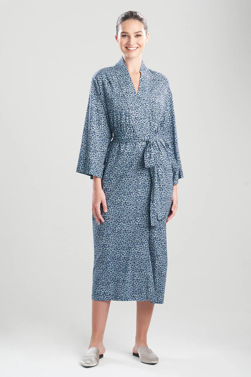 Leo-Printed Cotton Jersey Robe - Image 2