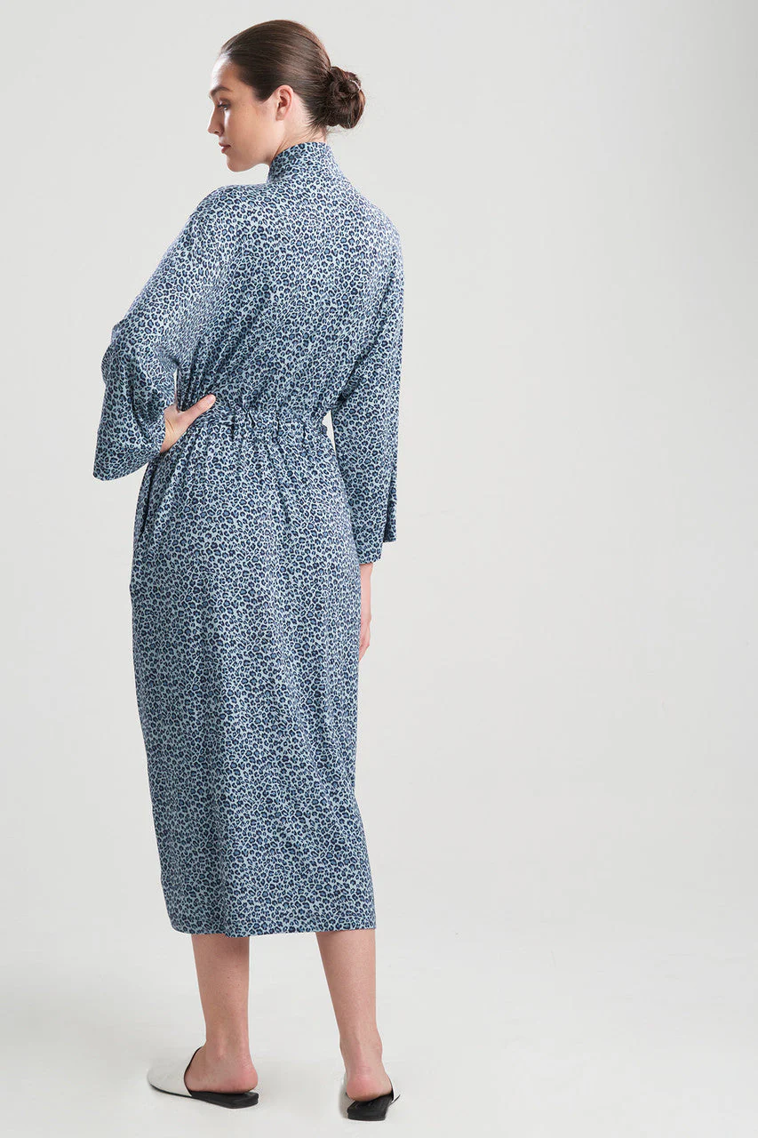 Leo-Printed Cozy Knit Robe - Image 2
