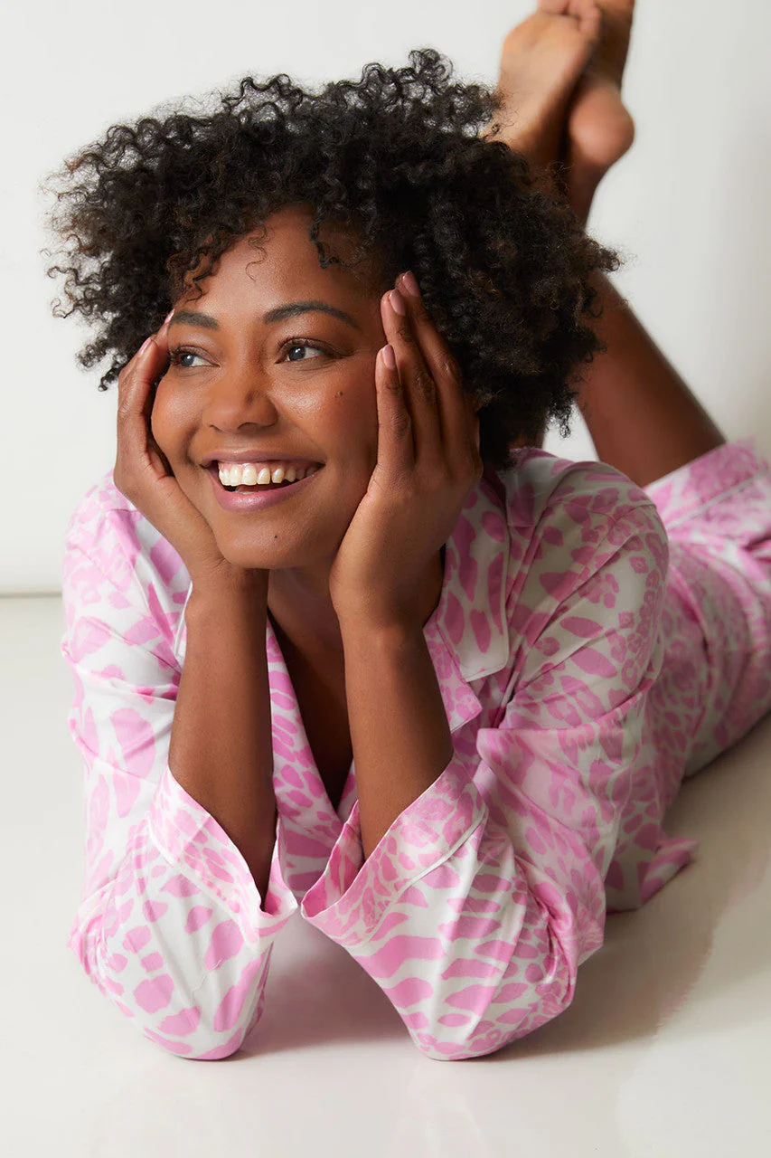 Leopard Printed Cotton Sateen PJ - Image 5