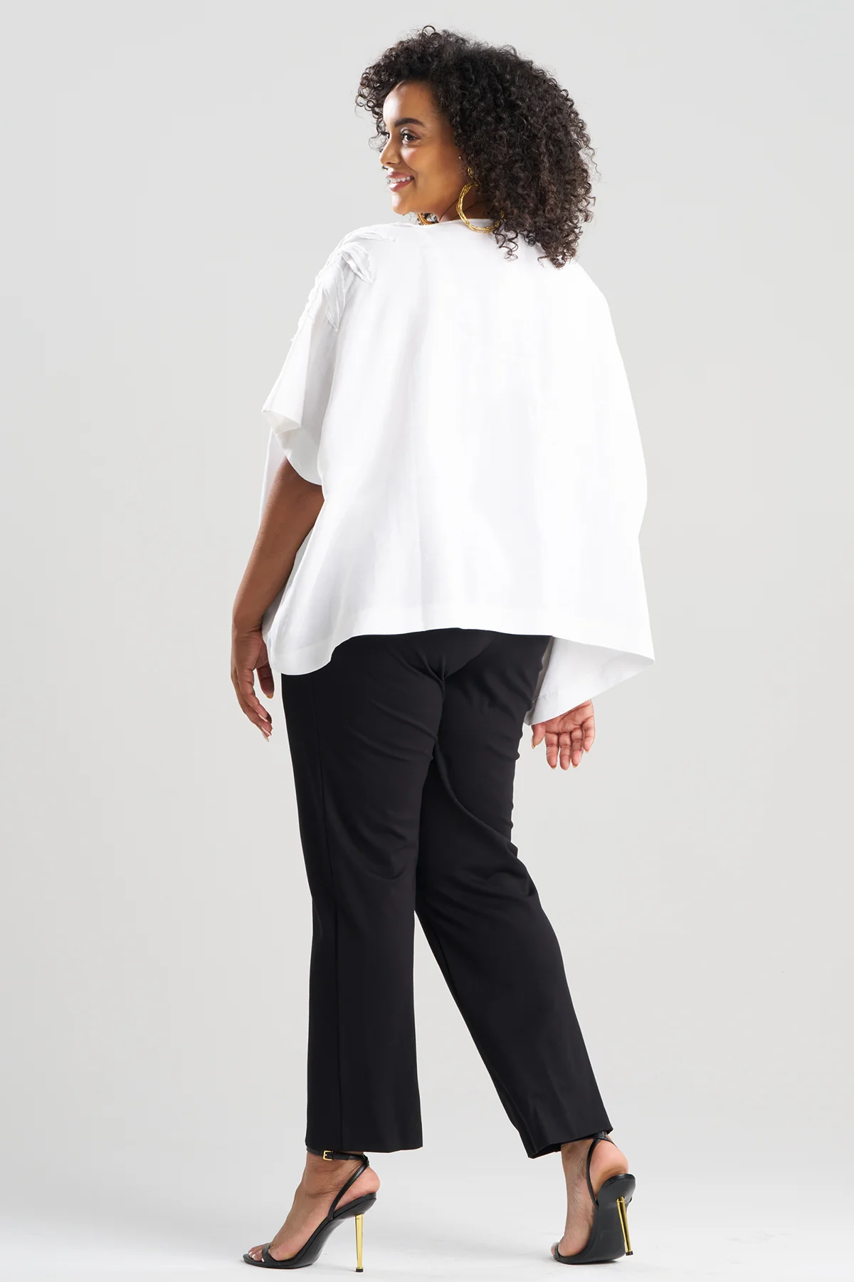 Light Weight Linen Embroidered Caftan Top - Image 5