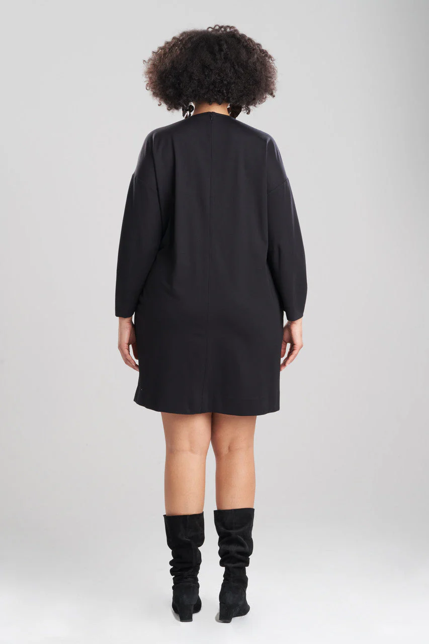 Light Weight Ponte Embroidered Dress - Image 6