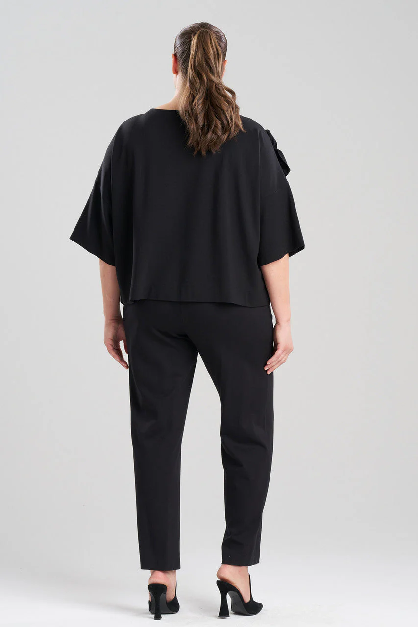 Light Weight Ponte Embroidered Top - Image 5
