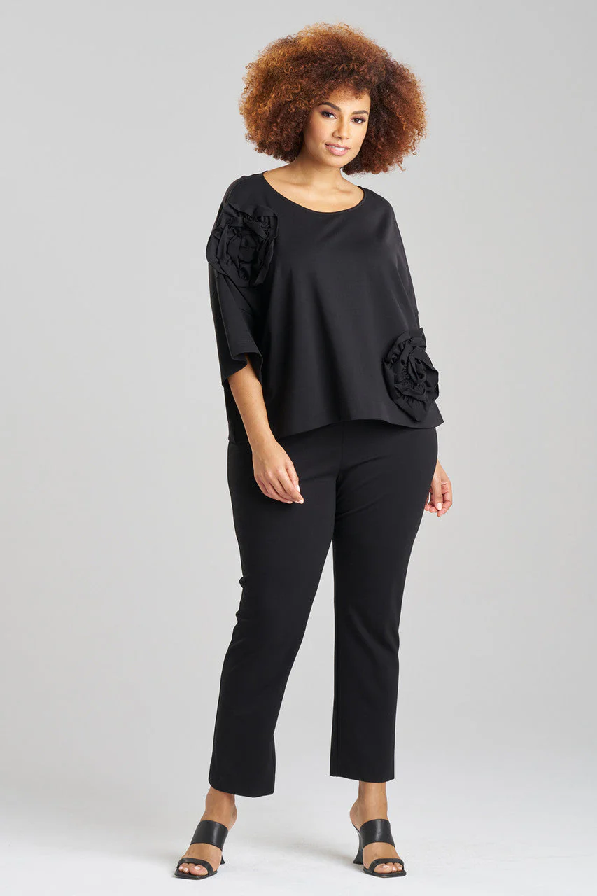 Light Weight Ponte Embroidered Top - Image 6