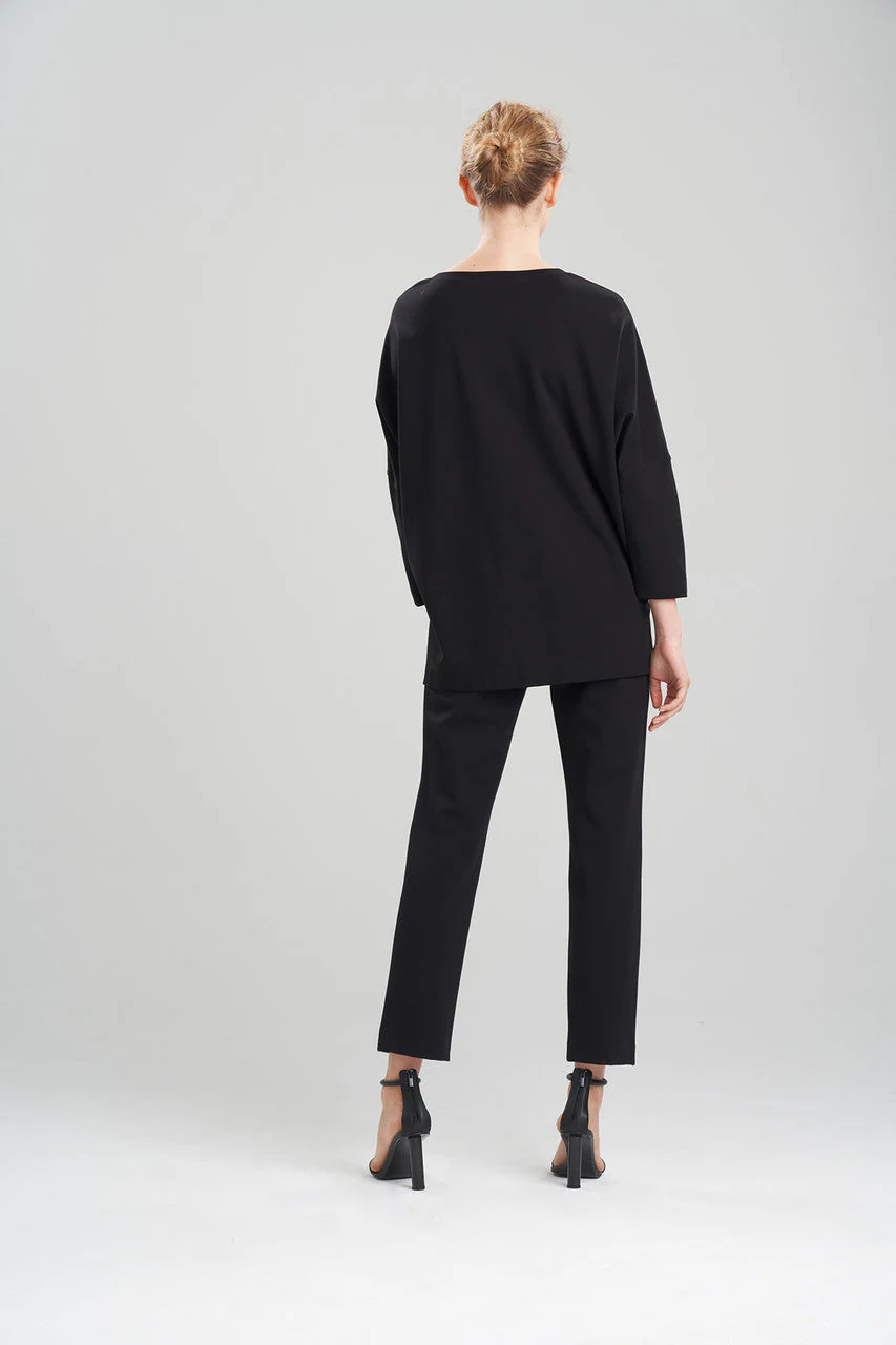 Light Weight Ponte Oversized Embroidered Tunic - Image 4
