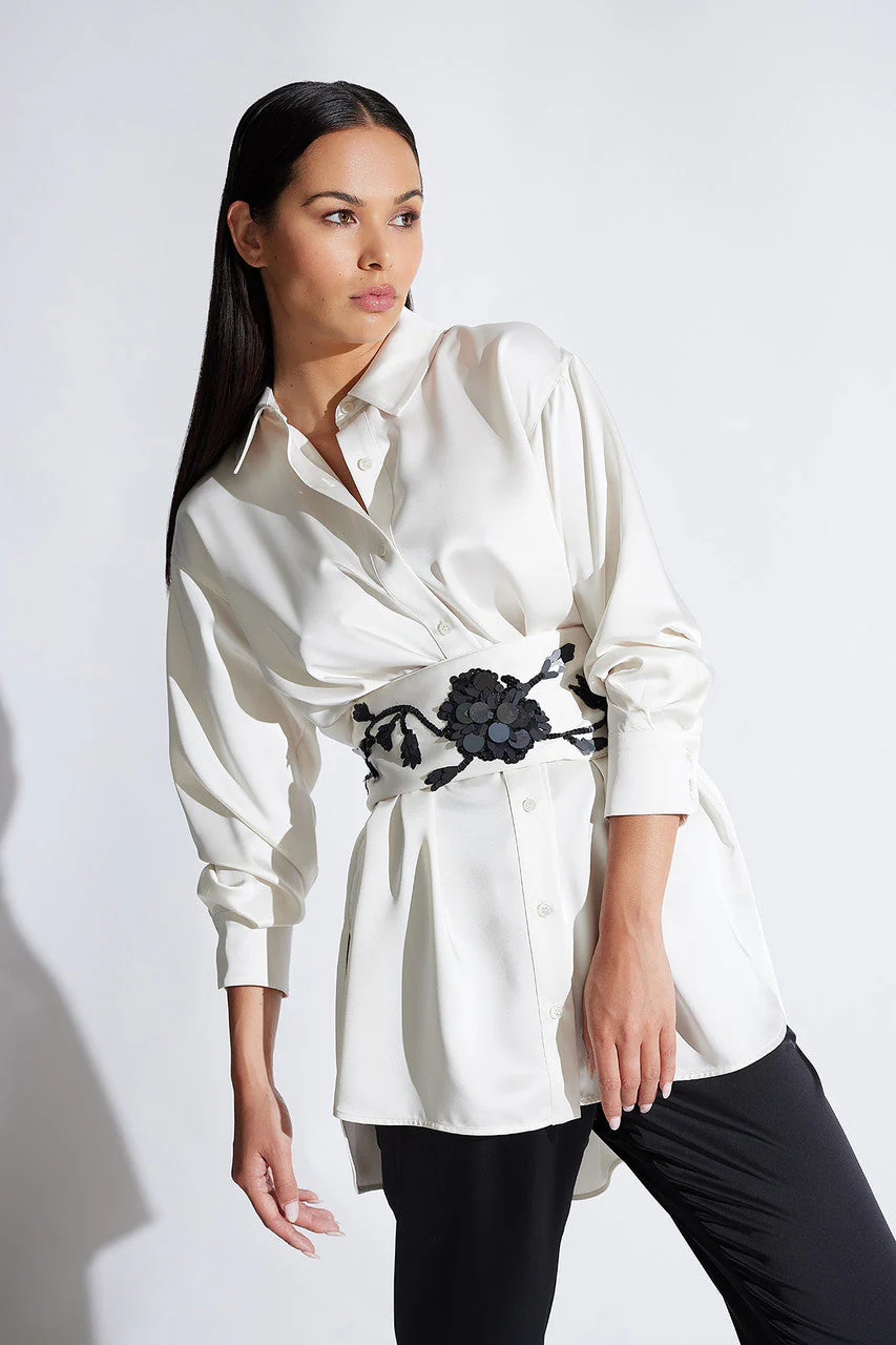 Luxe Charmeuse Obi Beaded Belt - Image 2