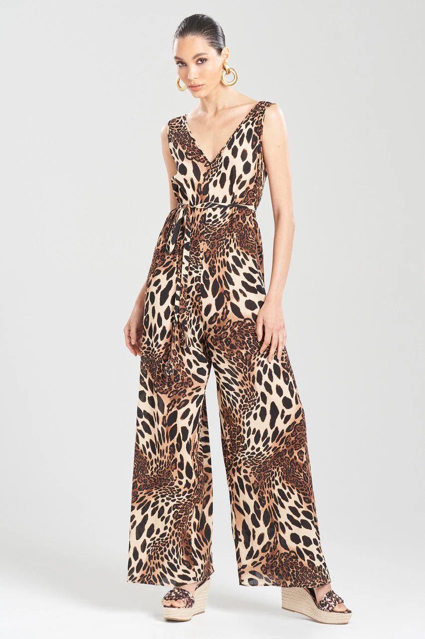 Luxe Leopard Cotton Gauze Jumpsuit - Image 2