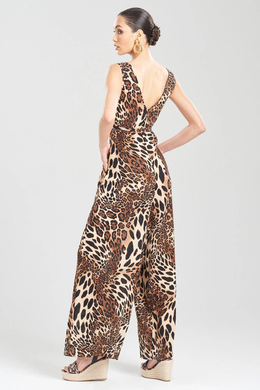 Luxe Leopard Cotton Gauze Jumpsuit - Image 3