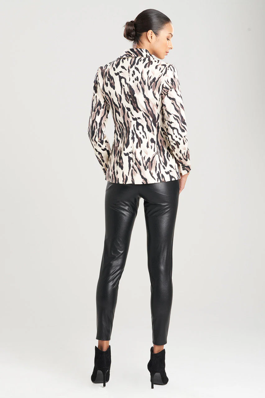 Lynx Cotton Sateen Tailored Blazer Jacket - Image 2