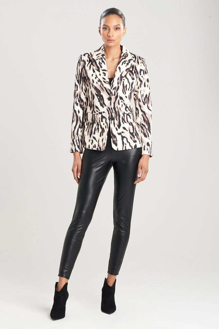 Lynx Cotton Sateen Tailored Blazer Jacket - Image 3