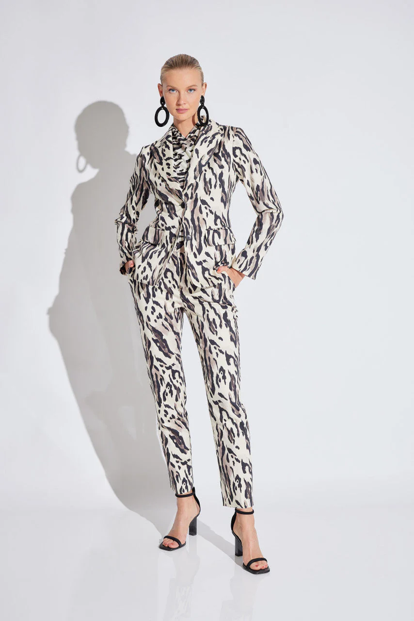 Lynx Cotton Sateen Tailored Blazer Jacket - Image 5