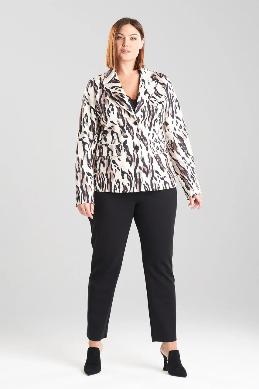 Lynx Cotton Sateen Tailored Blazer Jacket - Image 6