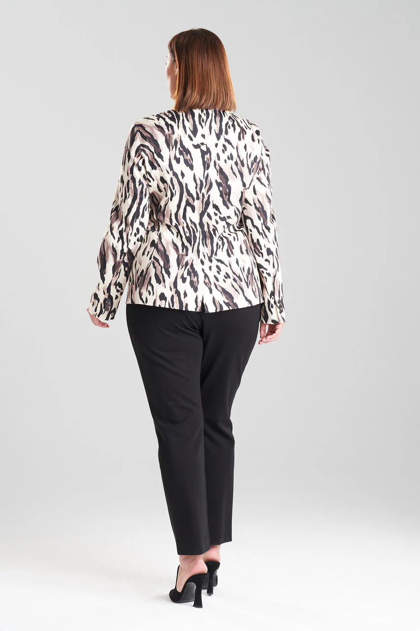 Lynx Cotton Sateen Tailored Blazer Jacket - Image 7