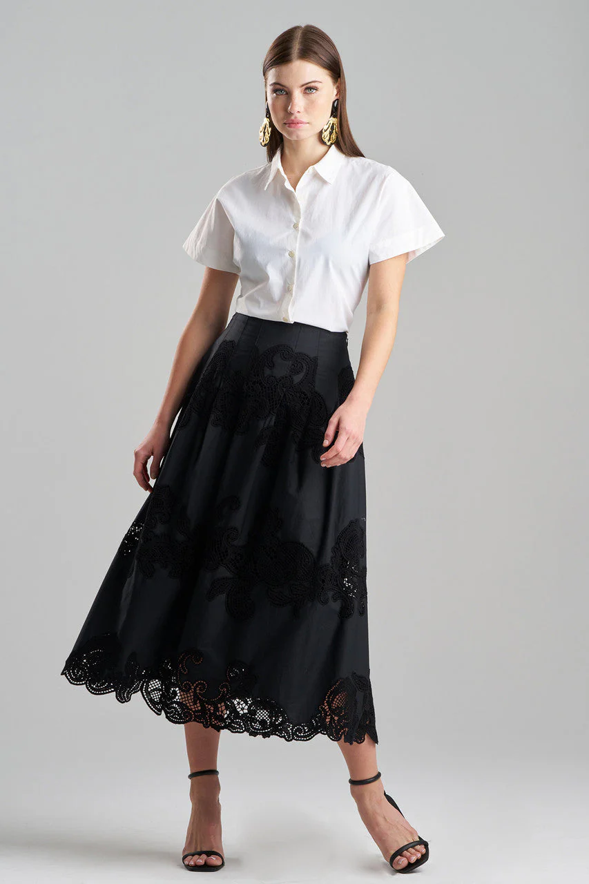 Madeira Cutwork Embroidered Maxi Skirt - Image 2