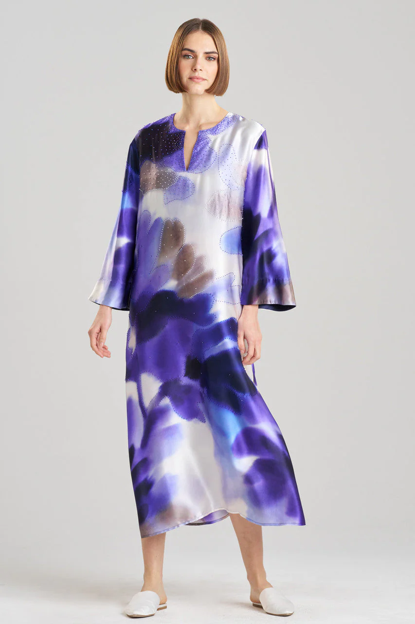 Malaga Embellished Silk Caftan