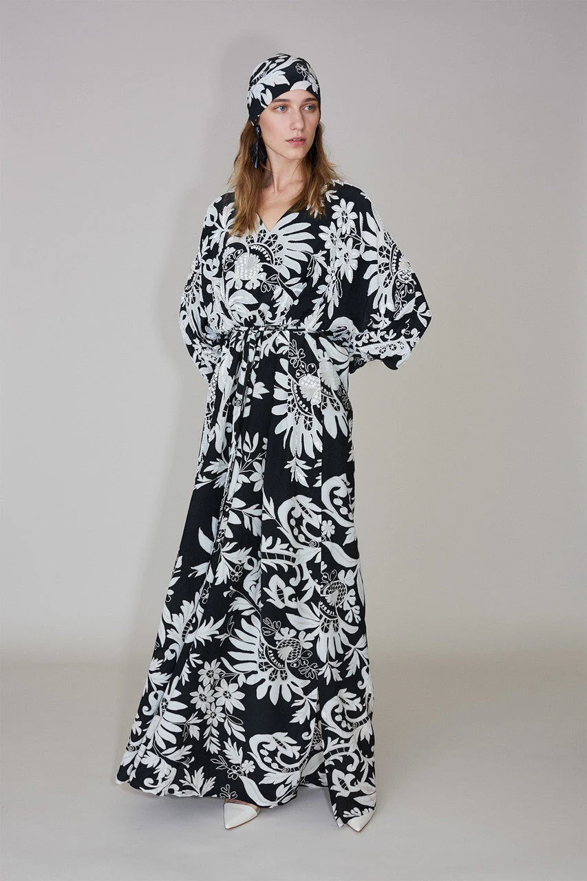 Mantilla Scroll Maxi Dress - Image 6