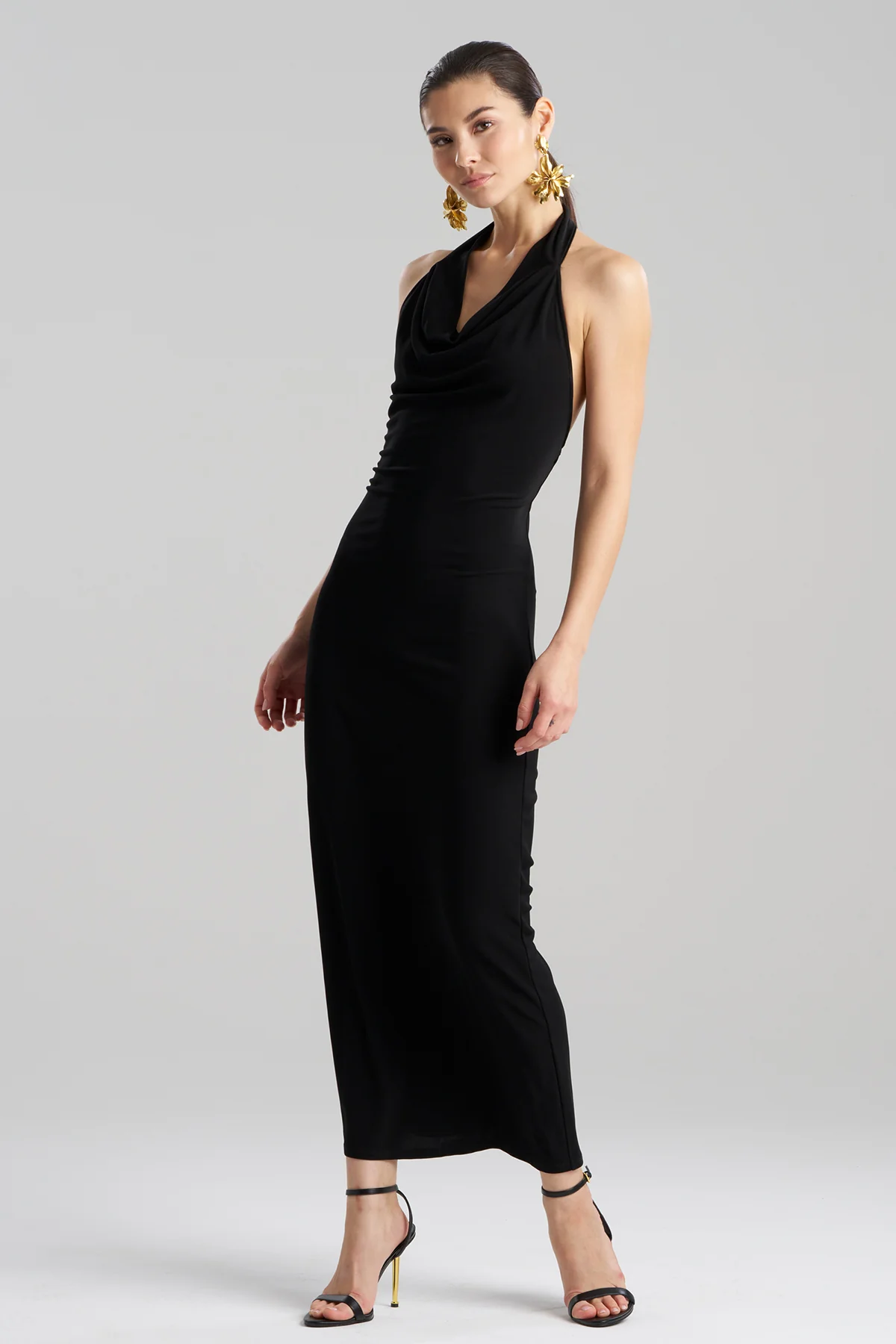 Matte Jersey Halter Maxi Dress - Image 2