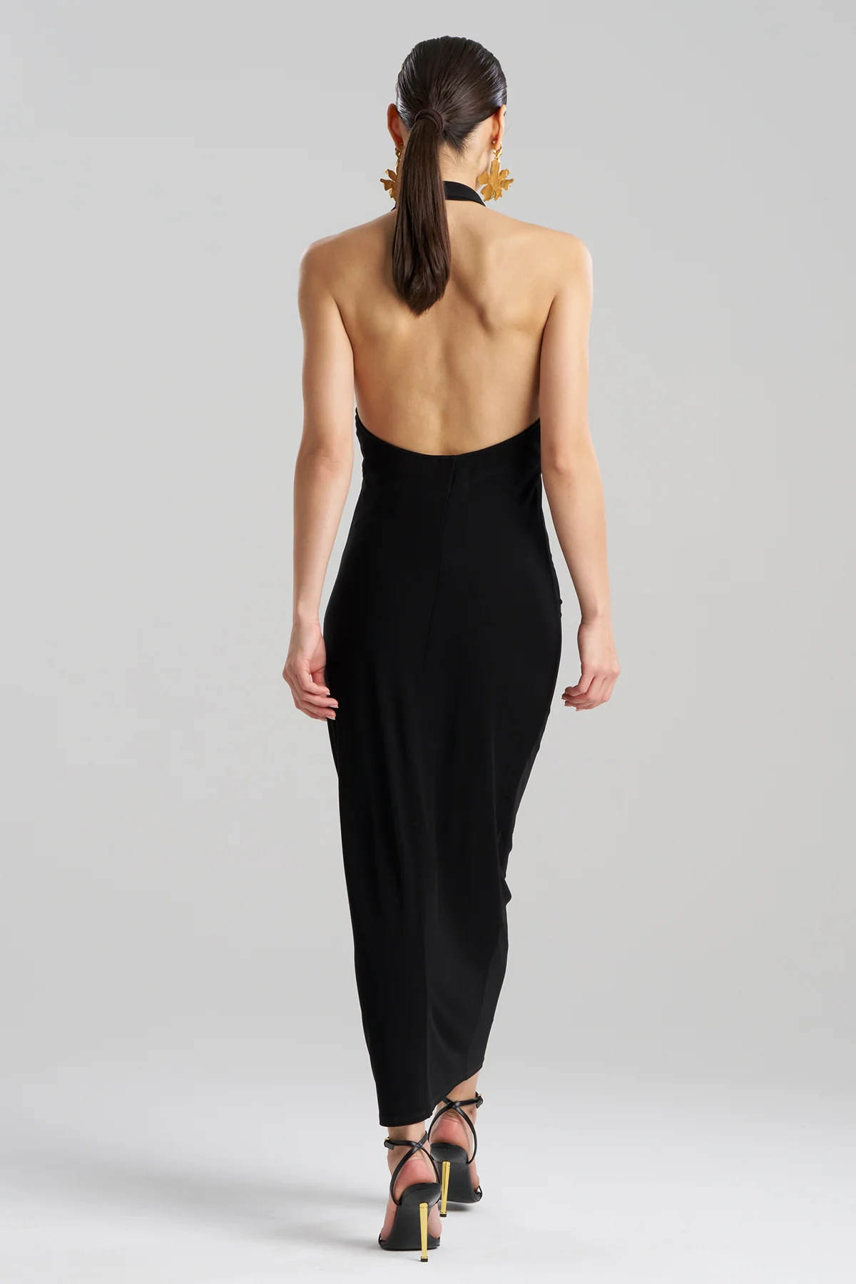 Matte Jersey Halter Maxi Dress - Image 3
