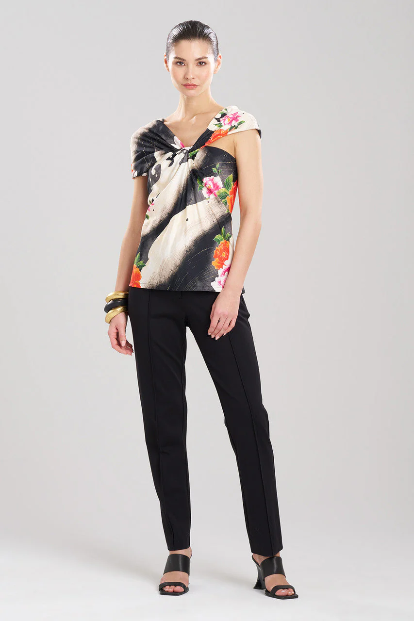 Mayumi Cotton Silk Asymmetrical Top