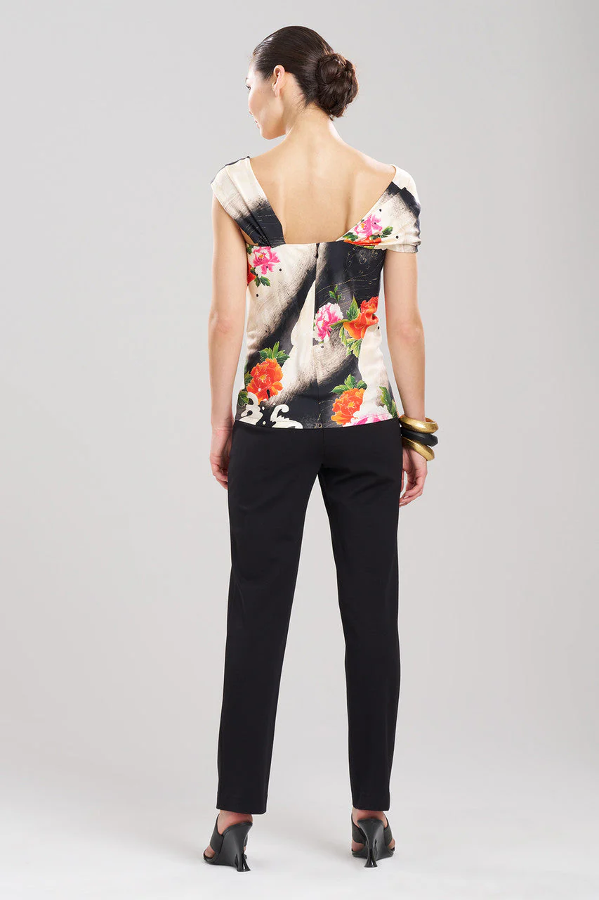 Mayumi Cotton Silk Asymmetrical Top - Image 2