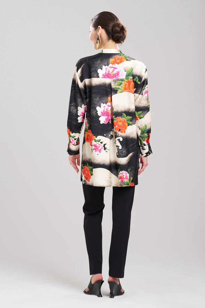 Mayumi Cotton Silk Oversized Half Placket Shirt - Image 4
