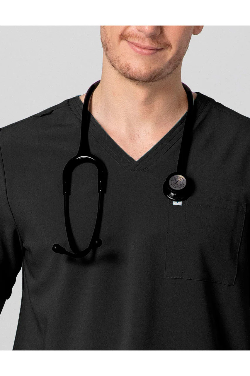 Men's 2-Pocket V-Neck Scrub Top - Image 3