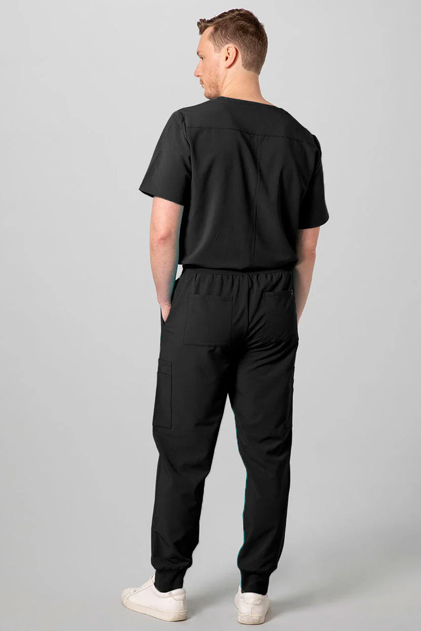 Men's 2-Pocket V-Neck Scrub Top - Image 4