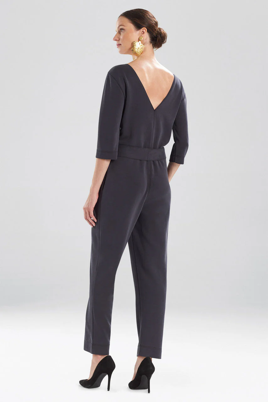 Mia - Sanded Jersey Jumpsuit - black sand - Image 3