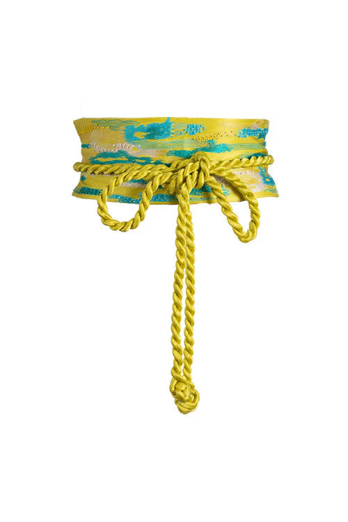 Minako Embroidery Obi Silk Belt