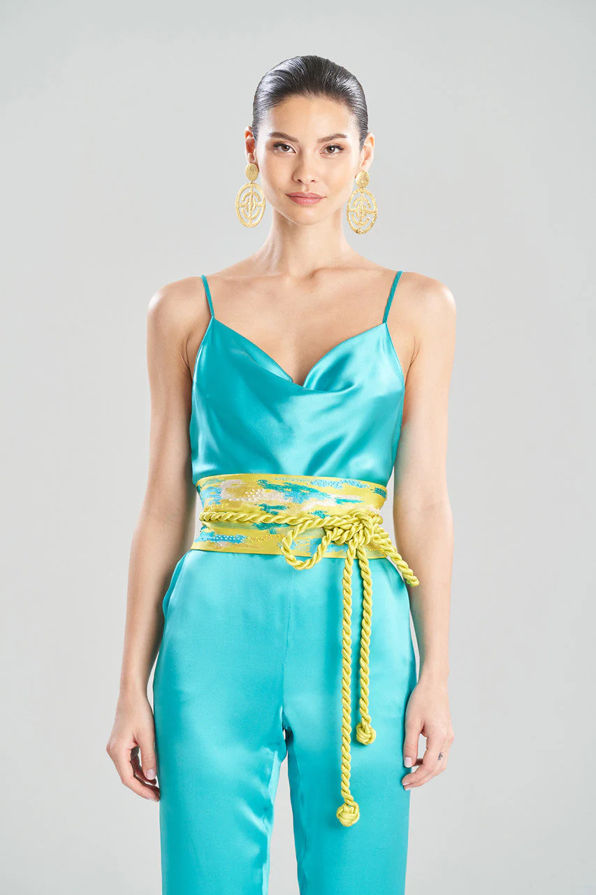Minako Embroidery Obi Silk Belt - Image 2