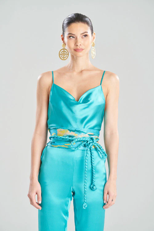 Minako Embroidery Obi Silk Belt