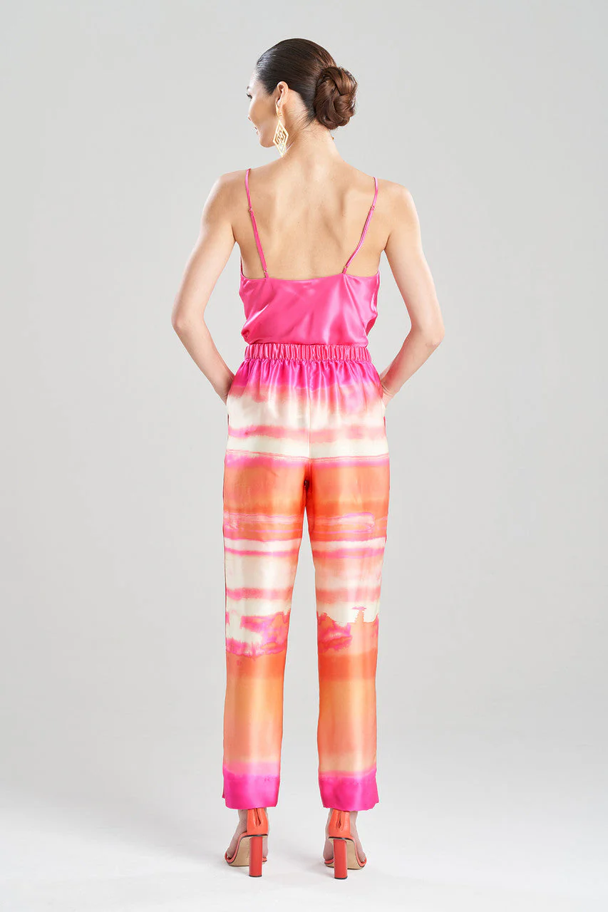 Minako Tapered Pull On Silk Pants - Image 2