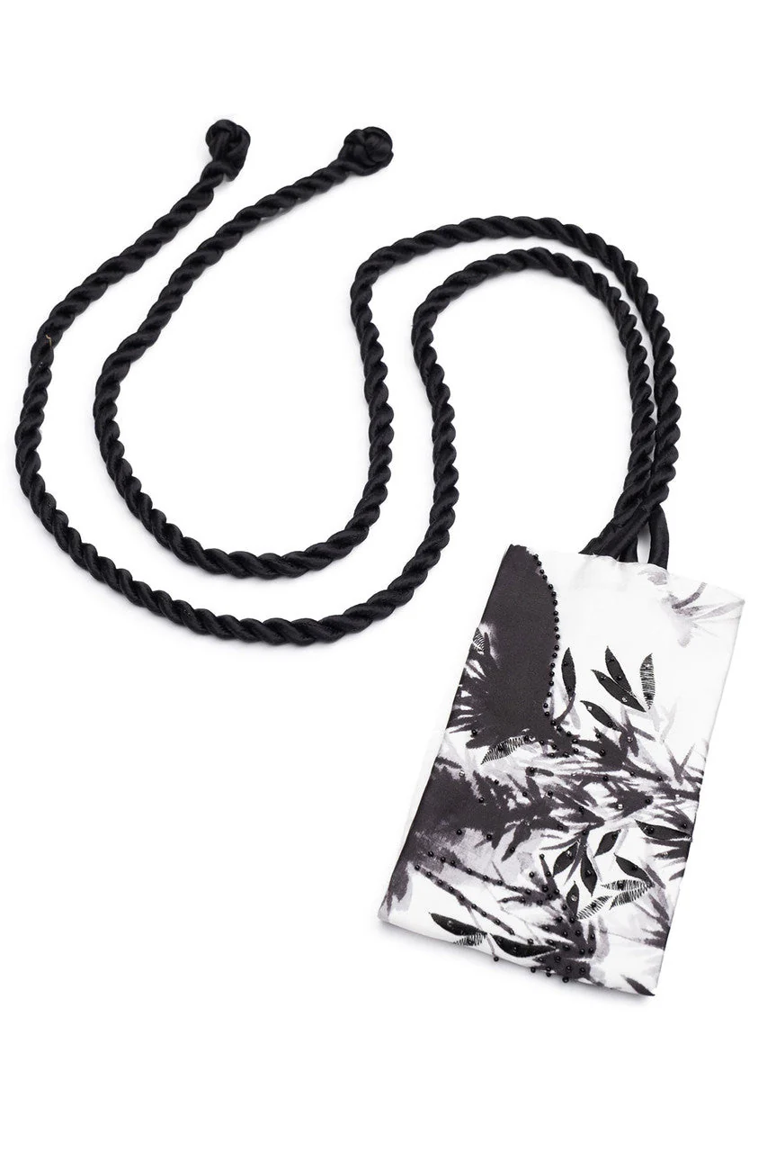 Mirai Embellishment Silk Belt - Image 2