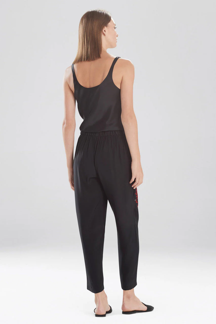 Miyabi Silk Embroidered Pants - Image 3