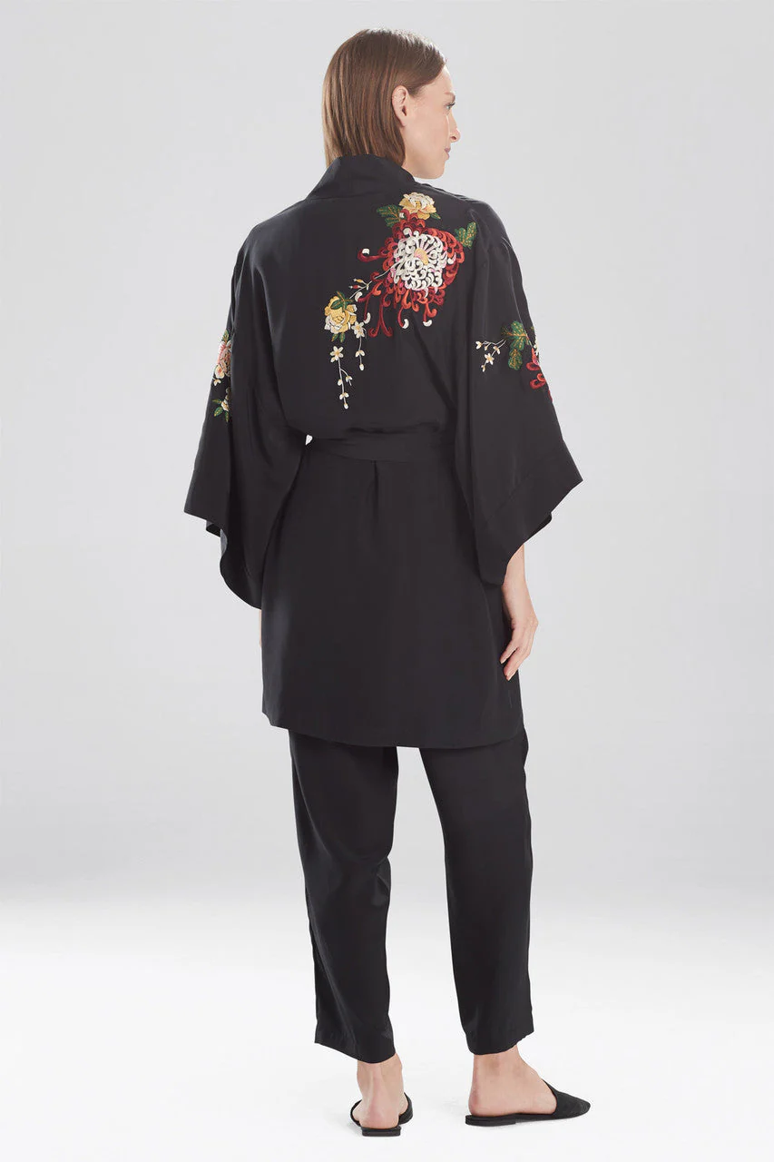 Miyabi Silk Embroidered Wrap - Image 3