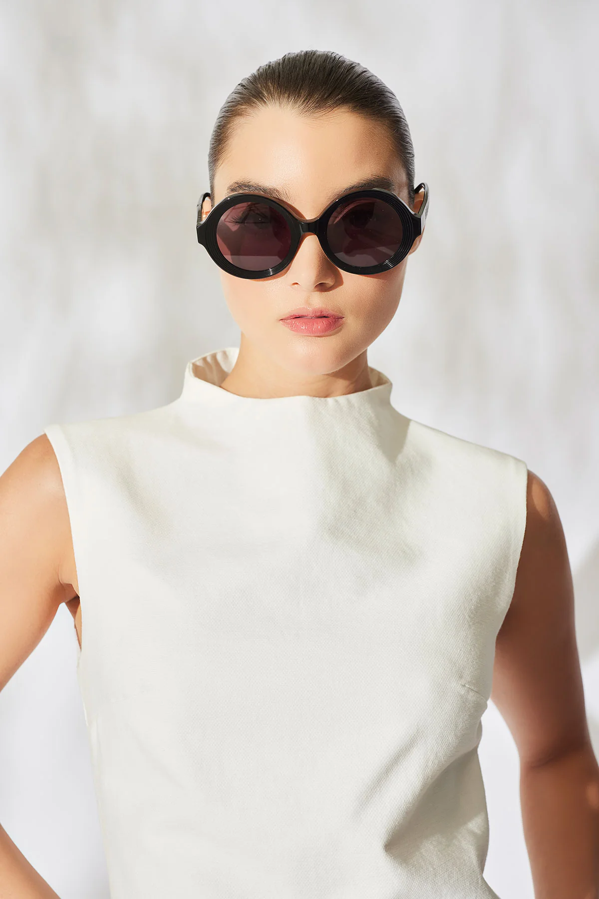Nami Acetate Round Sunglasses - Image 7