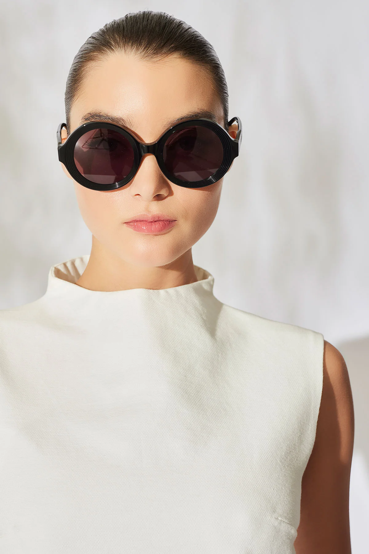 Nami Acetate Round Sunglasses - Image 8