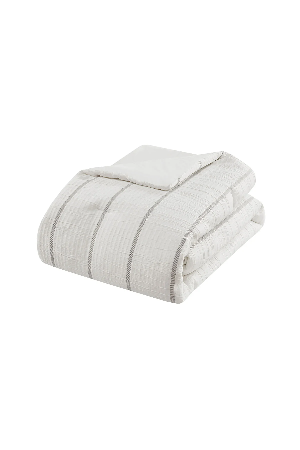 Naru 4 Piece Jacquard Stripe Comforter Mini Set - Image 2