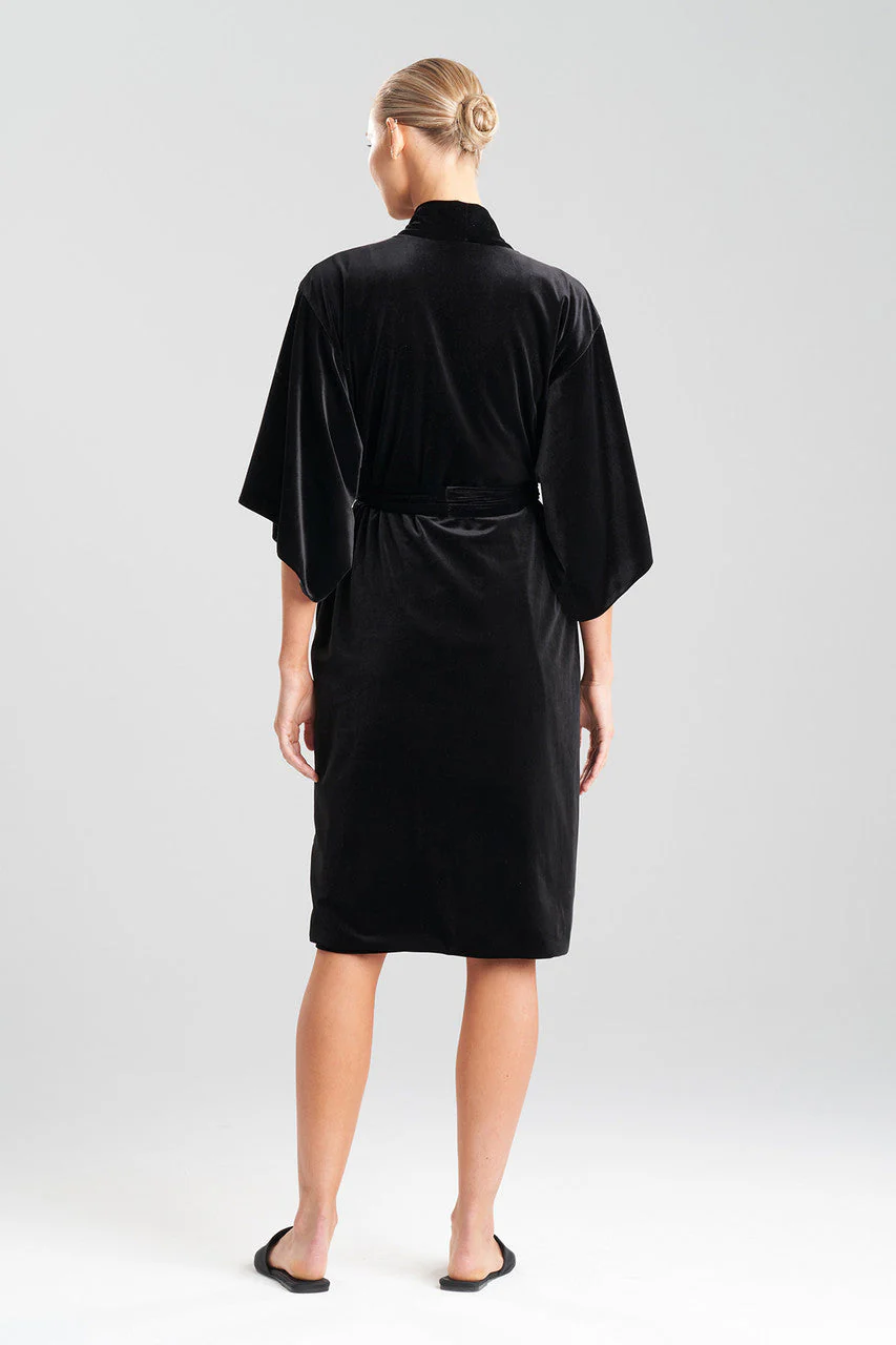 Natalie Applique Velvet Robe - Image 3