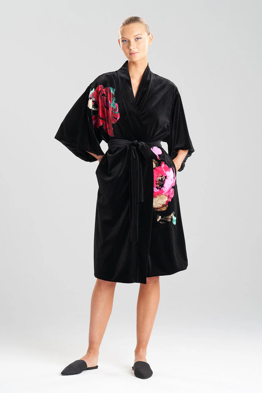 Natalie Applique Velvet Robe - Image 4