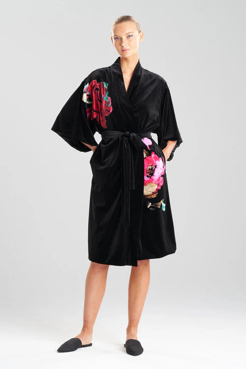 Natalie Applique Velvet Robe - Image 7